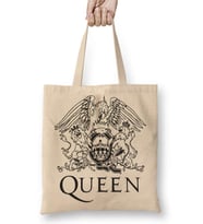 Queen Logo Bez Çanta Uzun Saplı