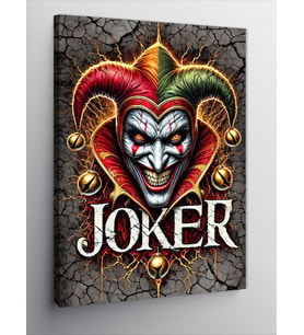 Kanvas Tablo Joker Maskesi Ve Gülüş