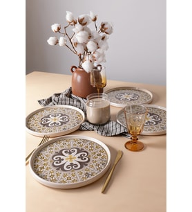 Keramika Timeless Brown Stackable Servis Tabağı 27 Cm 4 Adet 21973