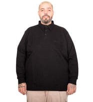 Mode XL Erkek Uzun Kol Polo Cepli İnterlok M 22460 Siyah