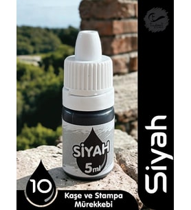 Kaşe Istampa Mürekkebi 5 ml  - Siyah-T863