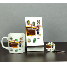 Coğrafya Öğretmeni Üçlü Set (Kupa + Telefon Standı + Anahtarlık)