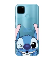Realme C21Y/C25Y Uyumlu We Love Stitch Desenli Şeffaf Telefon Kılıfı