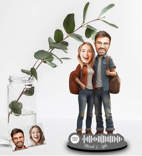 Kişiye Özel Spotify Sevgili Tasarımlı Ahşap Biblo Model-34
