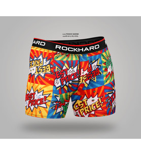 Koza Erkek Renkli Rock Hard Desenli Boxer