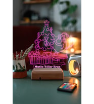 Yılbaşı Noel Baba 16 Renk Kumandalı 3D Gece Lambası