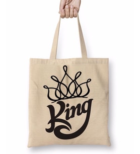 King Branca Masculina e Feminina Bez Çanta Uzun Saplı