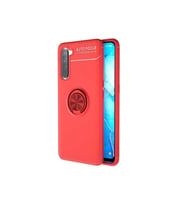 Oppo A91 Uyumlu Kılıf Zore Ravel Silikon Kapak (Kırmızı)