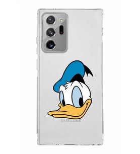 Samsung Galaxy Note 20 Ultra Kamera Korumalı Kapak Donald Duck Tasarımlı  Şeffaf Kılıf