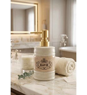 ArtWorks Bath Porselen Sıvı Sabunluk - Lüks Banyo ve Mutfak sabunluk 350 ml
