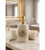 ArtWorks Bath Porselen Sıvı Sabunluk - Lüks Banyo ve Mutfak sabunluk 350 ml