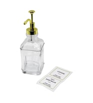 Kare Cam Şişe Şeffaf Damlatmaz Yağdanlık 500ml Pompa Musluk Ayrık Model Başlı