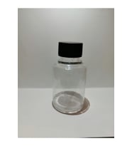 30ml Şeffaf Plastik Şişe+siyah Düz Kapak,boş Şişe,medikal Şişe,100 Adet
