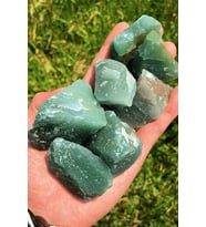 Sertifikalı Ham Doğal Aventurin Taşı Kütle (4-5 Cm) (Çok Renkli)