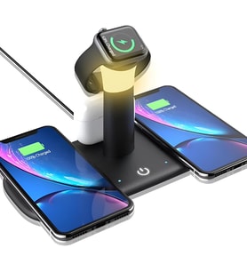 Lexroo BW02 Aple Kablosuz Wireless Hızlı Şarj Standı Iwatch Airpods iPhone 11 11 Pro 12 12 Pro 13