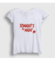Presmono Kadın Beyaz Tonights The Night Dizi Dexter T-Shirt 514787tt (Beyaz)