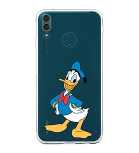Huawei Y9 2019  Kamera korumalı Kapak Donald Duck Tasarımlı  Şeffaf Kılıf