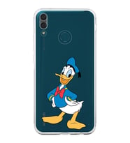Huawei Y9 2019  Kamera korumalı Kapak Donald Duck Tasarımlı  Şeffaf Kılıf