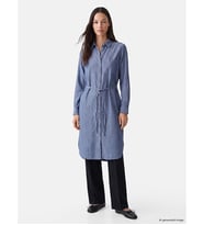 LCW EVERYDAY İndigo Beli Kuşaklı Oversize Kadın Gömlek Tunik