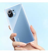 Xiaomi Mi 11 Lite Kılıf Kamera Korumalı Süper Silikon Kapak (Renksiz)