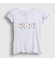 Presmono Kadın Beyaz Logo Mother Mother T-Shirt 431808tt (Beyaz)