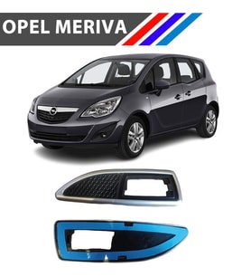 Opel Meriva Çamurluk Sinyal Çerçevesi Takım Krom Siyah M1451-2