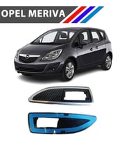 Opel Meriva Çamurluk Sinyal Çerçevesi Takım Krom Siyah M1451-2