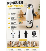 Şişme Boks Hacıyatmaz Penguen Oyuncak – Denge ve Hareket Oyuncağı