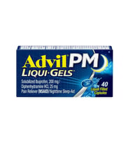 Advil PM Liqui-Gels  200 mg 25 mg 40 Tablets