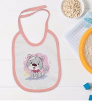 BK Kids Pembe Bebek Mama Önlüğü - Model 167