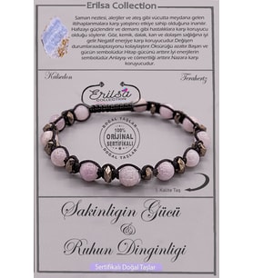 Sertifikalı AAA+ Kalite Doğal Gri Kalsedon Taşı - Sakinlik Güç Ruh Dinginliği Bilekliği