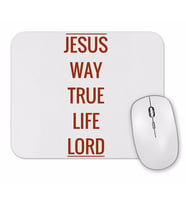 Jesus Estampa Alaranjada Mouse Pad