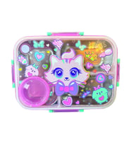 DREAM VEST SÜSLÜ KEDİ ÇELİK BESLENME KABI SALATA KAPLI ÇOK RENKLİ (K)