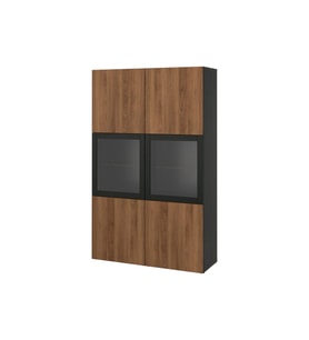 Dolap Kombinasyonu, Venge-Ceviz Görünüm, 120x42x193 cm