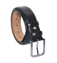 Siyah Çocuk Boy Hakiki Deri Düz Model 3.5 cm.lik  Klasik Kemer XD-200-GRS-ST