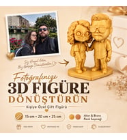 Kişiye Özel 3D Çift Figürü-Fotoğraftan Çift Figürü