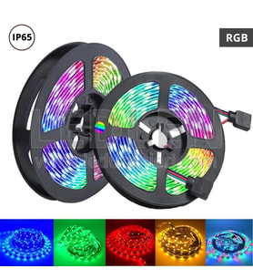 Rgb Şerit 5 Metre 16 Renkli Kumandalı Adaptörlü Çift Taraflı Bant