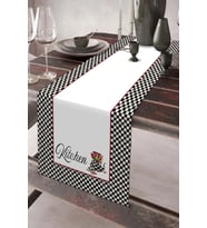 Keten Görünümlü Kıtchen Desenli Runner 40x140