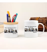 Kişiye Özel Bardak Ve Kalemlik Set