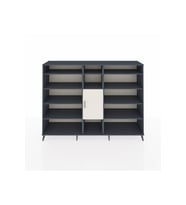 Hyperion Dolap 12 Raflı Tek Kapaklı  220x44x163 Antrasit-Aytaşı/Antrasit