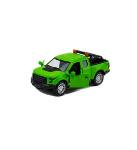 Metal Ford Ranger Pikap Çek Bırak Işıklı Yeşil 12 Cm