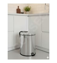 Paslanmaz Çelik Pedallı 20 Litre Çöp Kovası - Modern ve Şık Tasarım