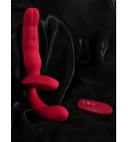 Strapless Vibratör 10 Farklı Titreşim Modu, Uzaktan Kumandalı, Şarjlı G Nokta Uyarıcılı Tasarım