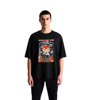 Erkek Oversize Punk Rock Müzik Kültürü Baskılı Tişört Dijital Baskı Kalıp Rahat Günlük Modern Şık