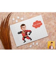 Süper Çocuk Karikatürlü Kişiye Özel Puzzle