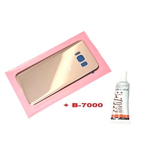 Samsung Galaxy S8 Arka Pil Batarya Kapağı (CAM+B-7000) GOLD