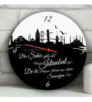 Kişiye Özel İstanbul'un İncileri Duvar Saati