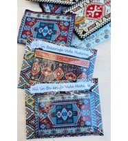 Kına Hediyesi Kilim Dokuma Desen Cüzdan 5 Adet