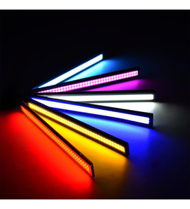 Ultra Parlak Cob Led Gündüz Farları DC 12V 17cm Su geçirmez 2 Adet Set Sis Lamba Sarı