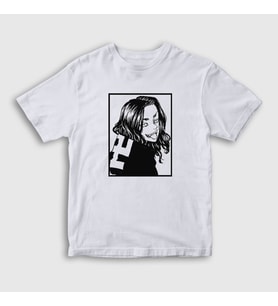 Presmono Unisex Çocuk Beyaz Smile Baji Anime Tokyo Revengers T-Shirt 259969tt